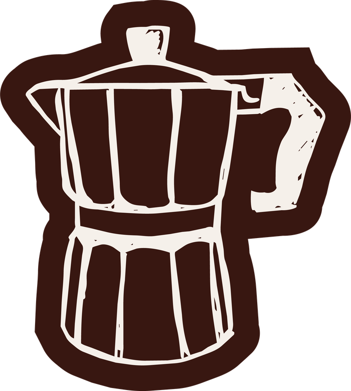 Coffee pot sticker